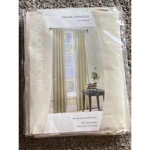 Target Home Casual Collection Brushed Twill Tab Top Window Panel Cream 40x84
